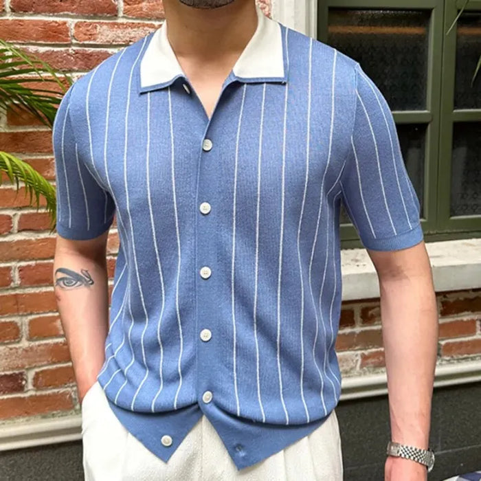 Old Money Lining Printed Polo