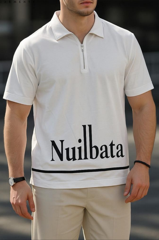 Printed - Zipper Polo