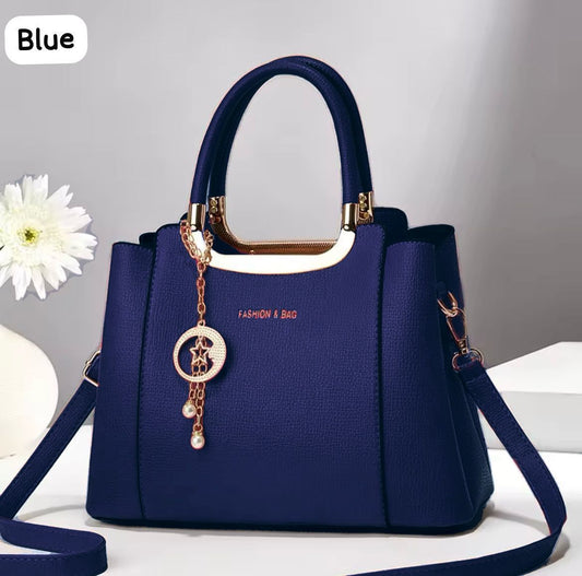 Cynthetic leather bag with keychain