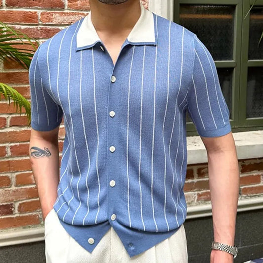 Old Money Lining Printed Polo