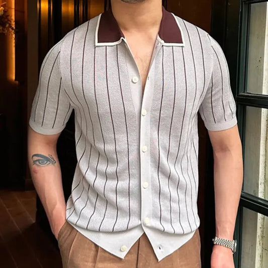 Old Money Lining Printed Polo